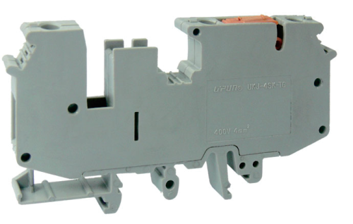 Клемма с ножевым размыкателем UKJ-4SK-TG - Upun