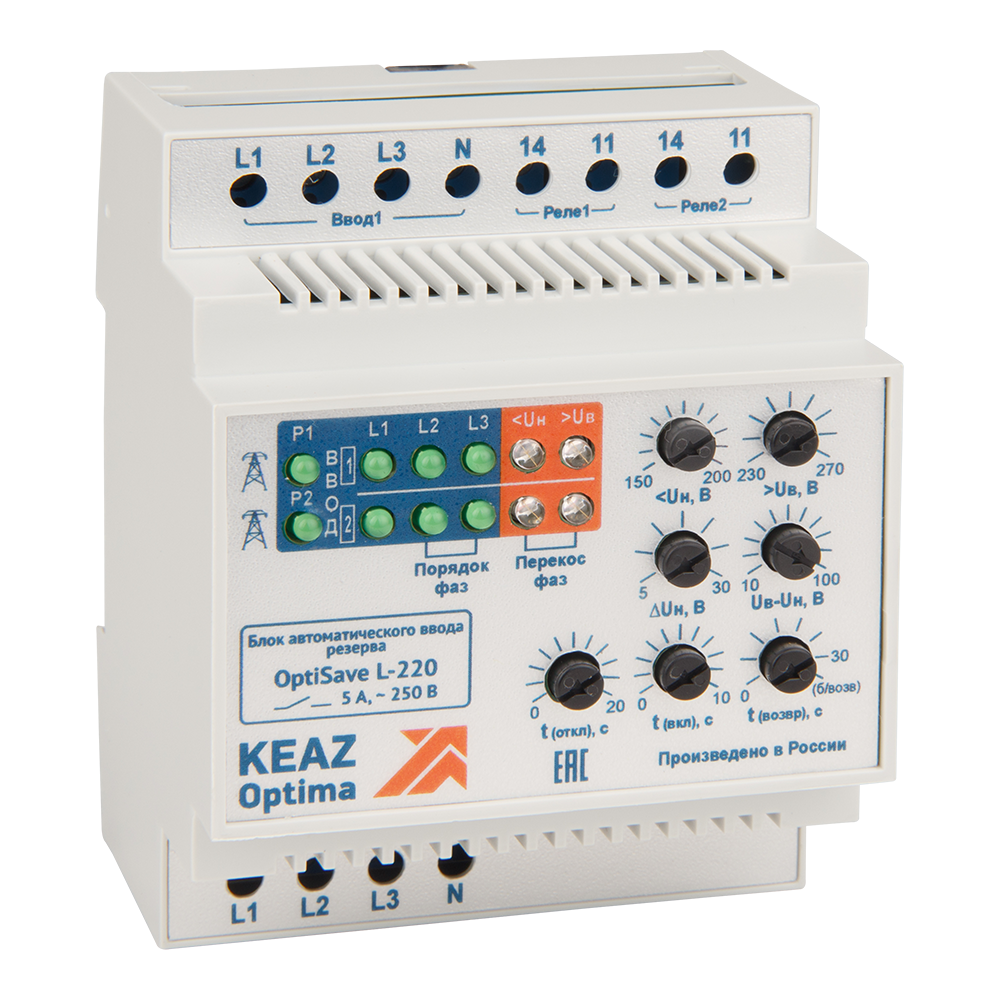 Блок автоматического ввода резерва OptiSave L-220-УХЛ4 248974 - КЭАЗ