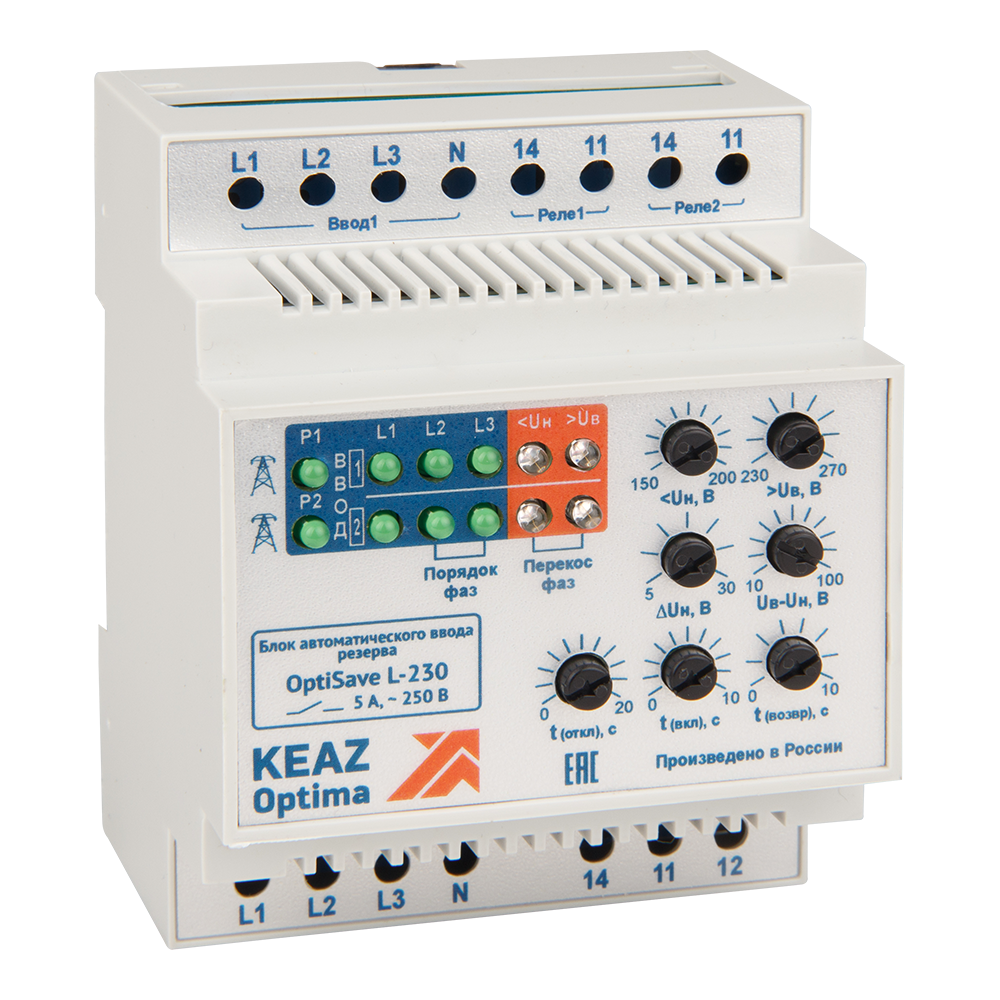 Блок автоматического ввода резерва OptiSave L-230-УХЛ4 248956 - КЭАЗ