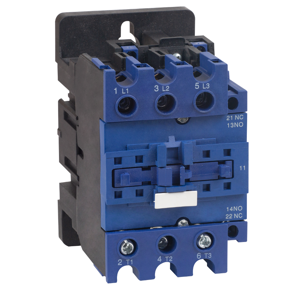 Контактор OptiStart E LC1E50M5 50А кат. 220В AC 1НО+1НЗ 330299 - КЭАЗ