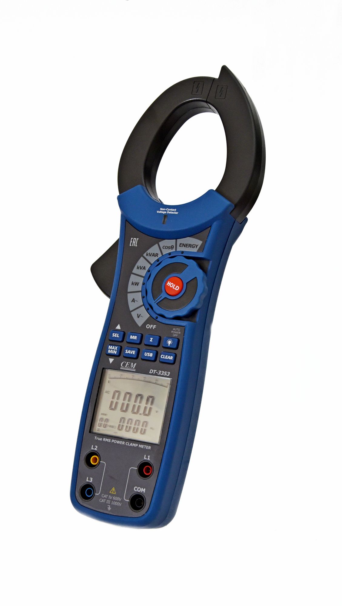 DT-3353  Клещи электроизмерительные,  ваттметр - CEM