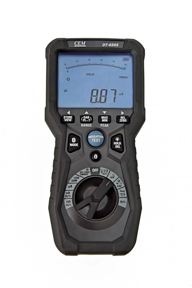 DT-6505 Тестер изоляции Микроомметр высокого разрешения с функцией Мультиметра TRMS - CEM