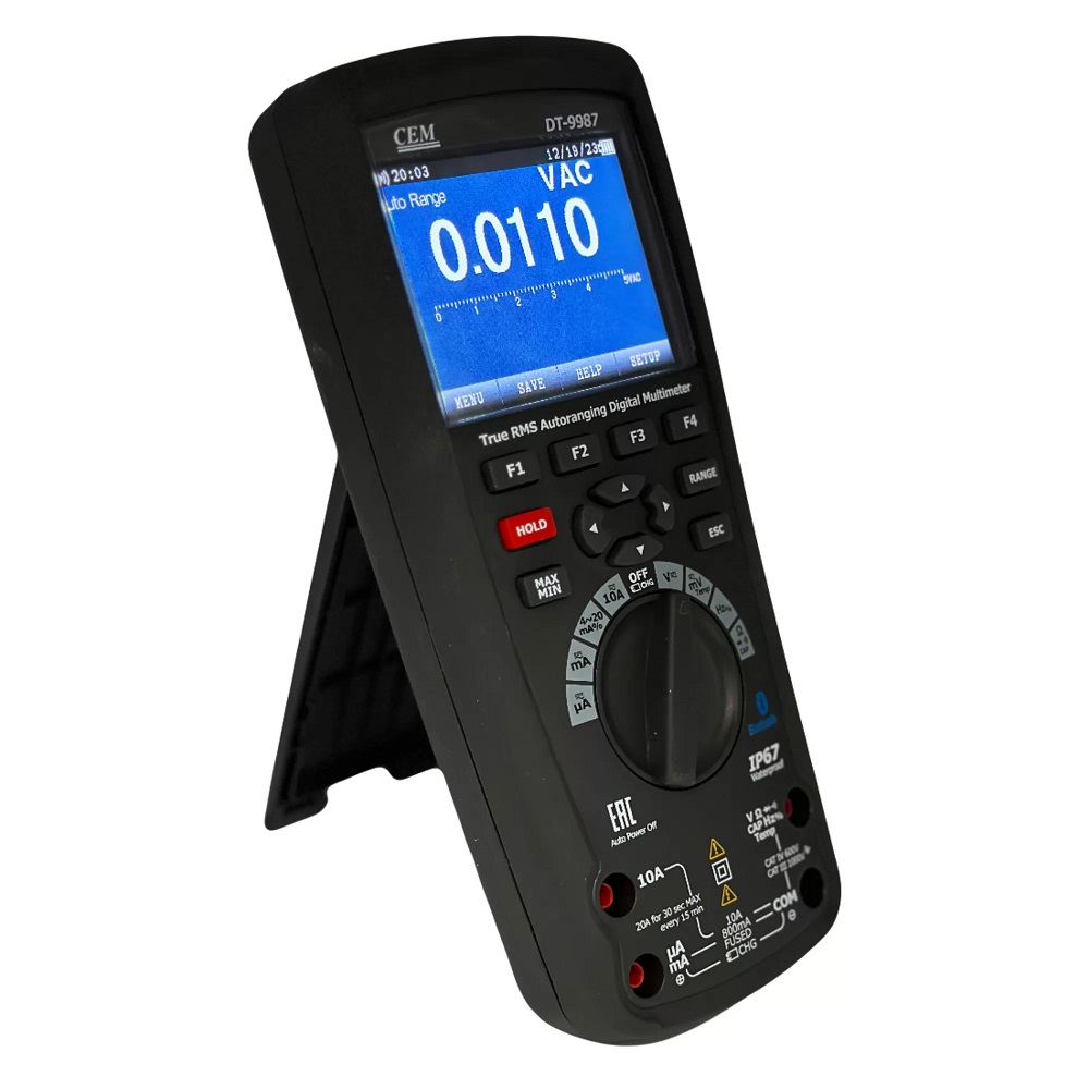 DT-9987 Профессиональный промышленный мультиметр True RMS с цветным ЖК-дисплеем TFT - CEM
