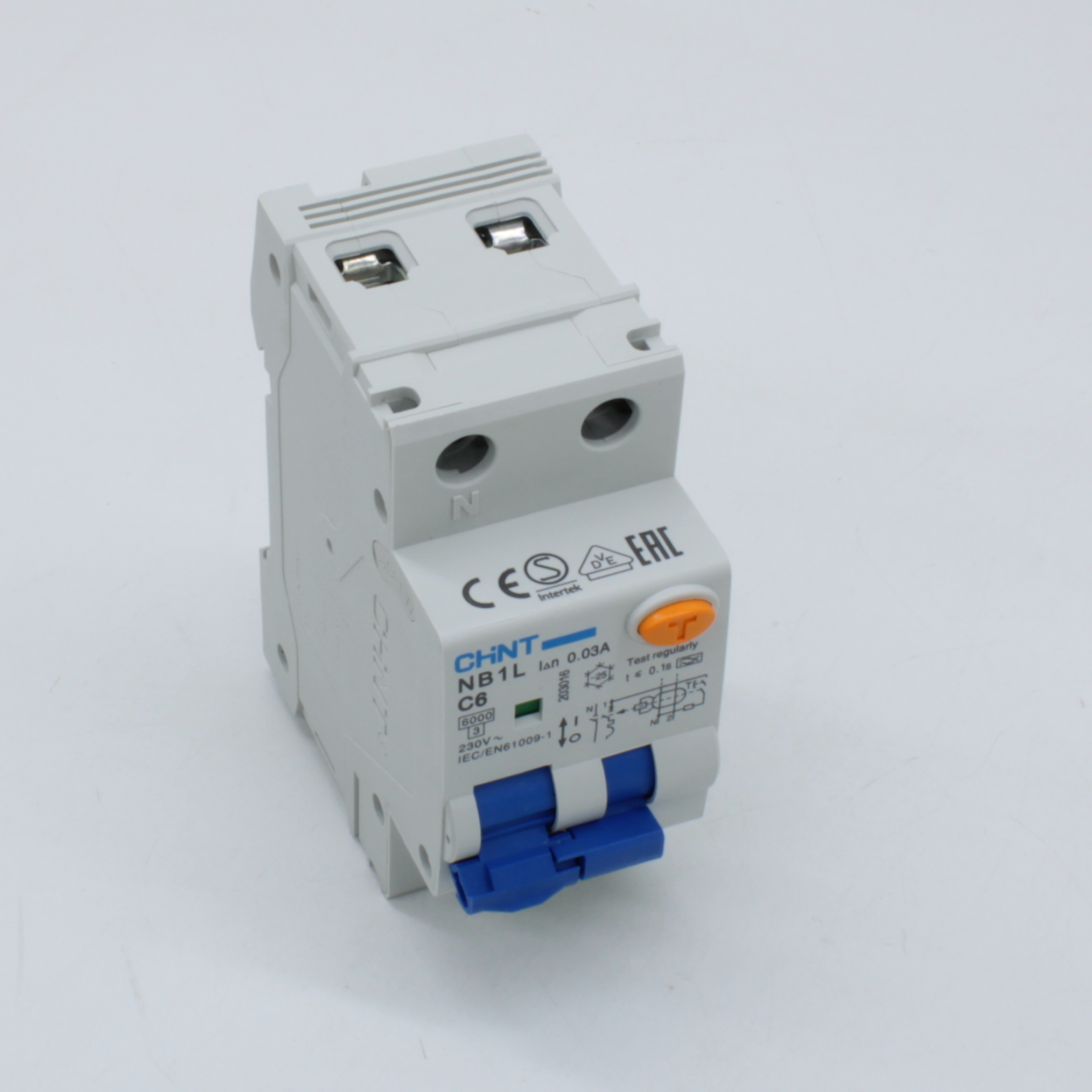 CHINT Диф. авт. выкл. NB1L 1P+N C6 30mA тип A 6kA (36mm) (R) - CHINT