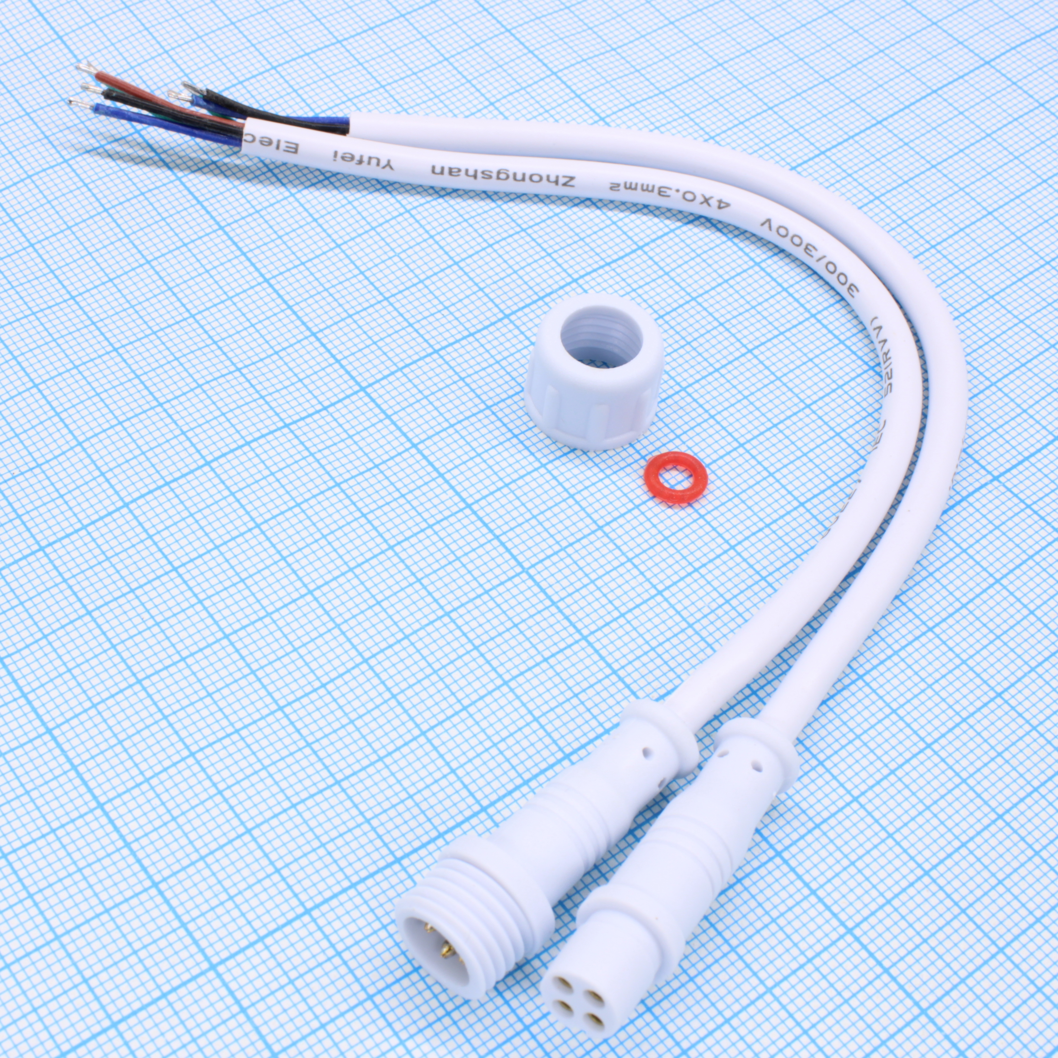 4PIN WP L=40 D=13MM 4*0.3MM2 - RUICHI