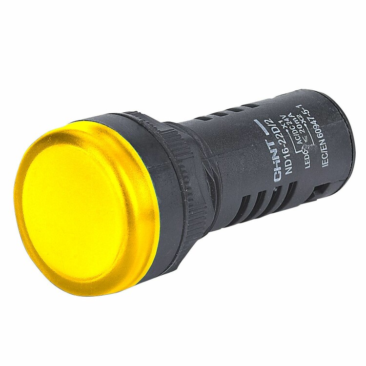 Индикатор ND16-22D/2C встроен. резистор IP65 AC/DC 230В желт. 828020 - CHINT