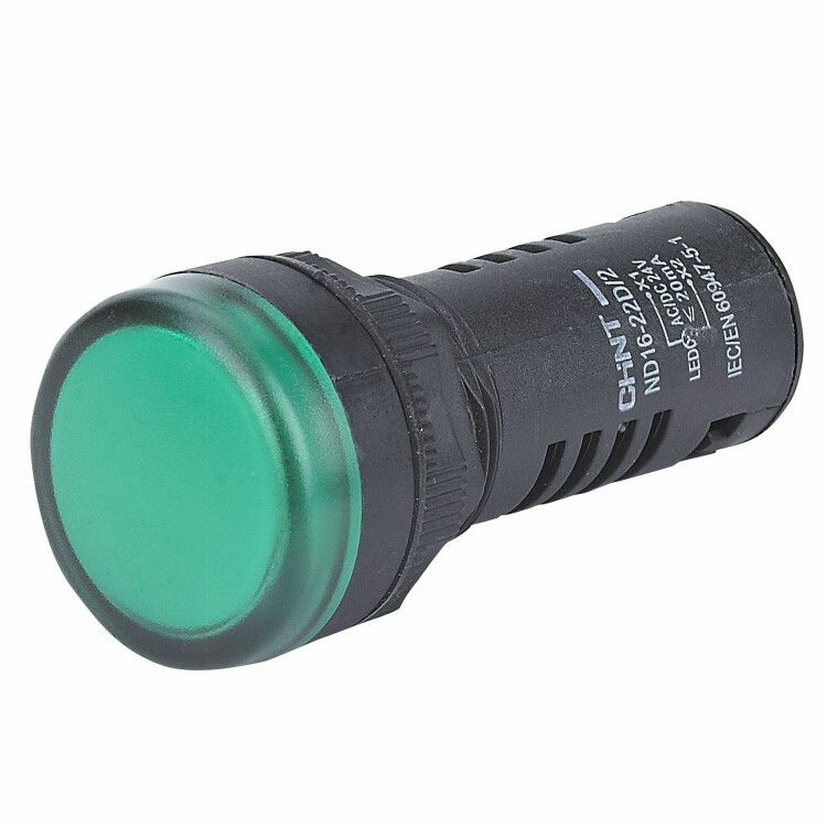 Индикатор ND16-22D/2C встроен. резистор IP65 AC/DC 230В зел. 828021 - CHINT