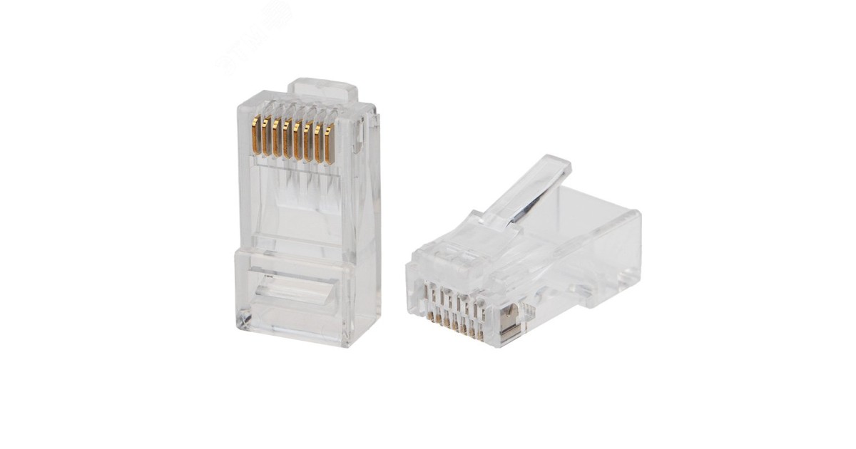 Купить Разъем RJ-45(8P8C) под витую пару, UTP, CAT 6 05-1031-4 Rexant оптом в Москве