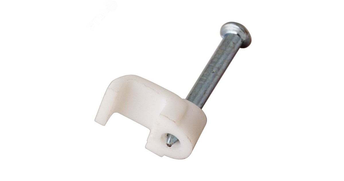 Купить Крепеж кабеля плоский 12 х 6 мм, белый (упак. 50 шт) 07-4212 Rexant оптом в Москве