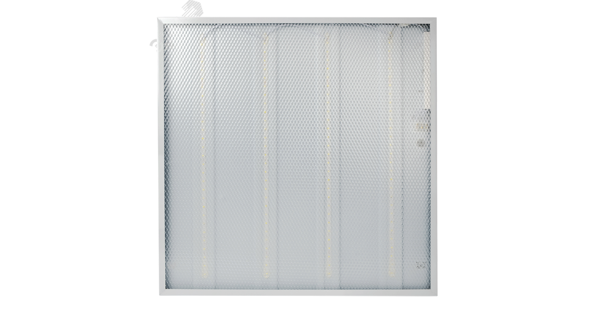 Купить Светильник светодиодный ДВО-36w 588*588*19 4000K 3600Лм призма Грильято IP40 5052758 Jazzway оптом в Москве