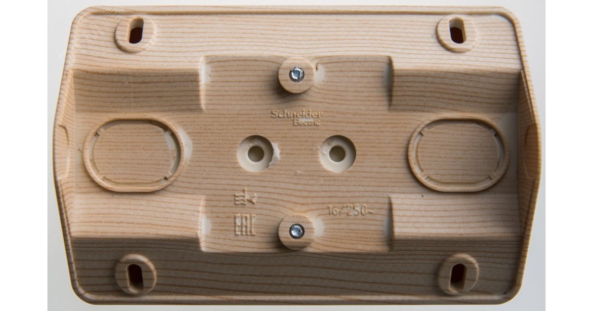 Купить Розетка угловая 2-м ОП Этюд 16А IP20 250В с заземл. защ. шторки сосна SE PA16-108D Systeme Electric оптом в Москве