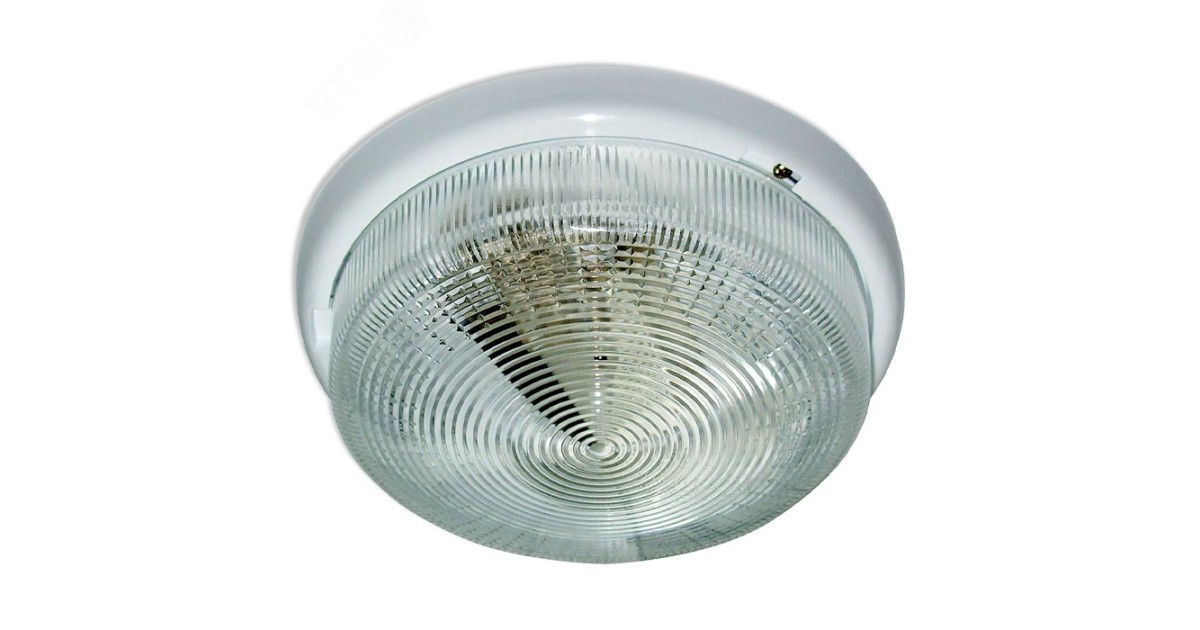 Купить Светильник НБО 23-100-001 "Раунд" 1х100Вт E27 IP44 d240 корпус бел. 1005500569 Элетех оптом в Москве