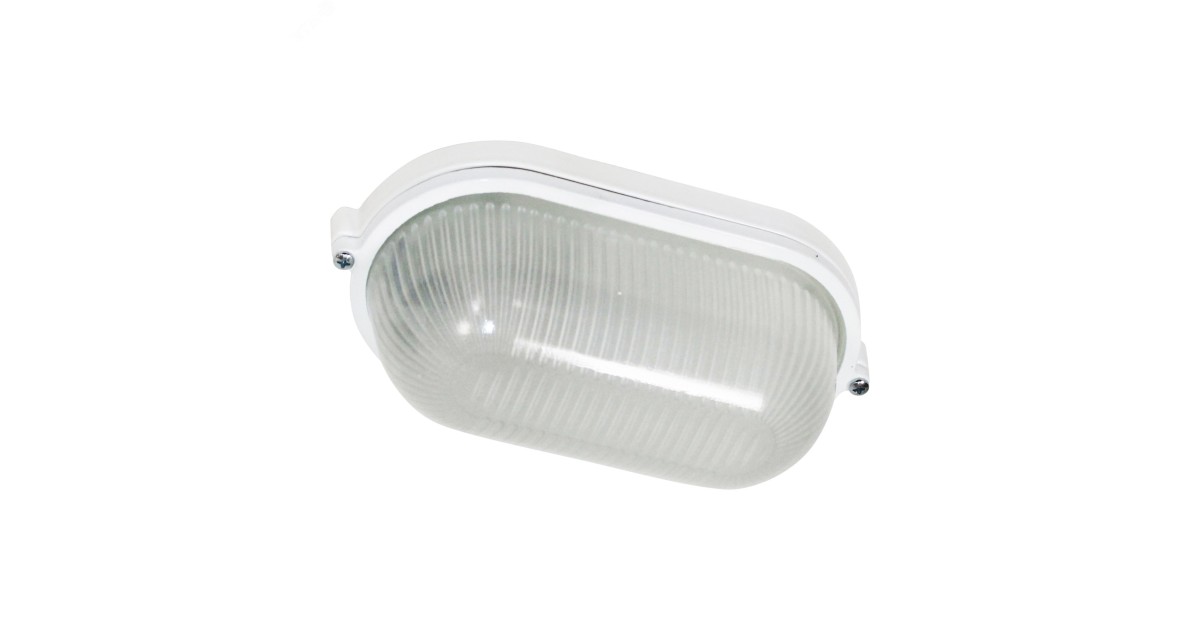 Купить Светильник "Банник" 1401 НПП 03-60-021 1х60Вт E27 IP65 овал малый корпус бел. 1005500938 Элетех оптом в Москве