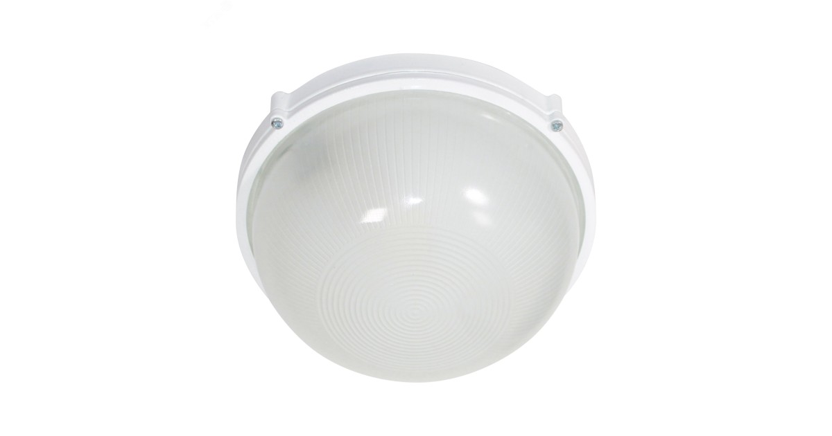 Купить Светильник "Банник" 1101 НПП 03-100-009 1х100Вт E27 IP65 круг большой корпус бел. 1005500930 Элетех оптом в Москве