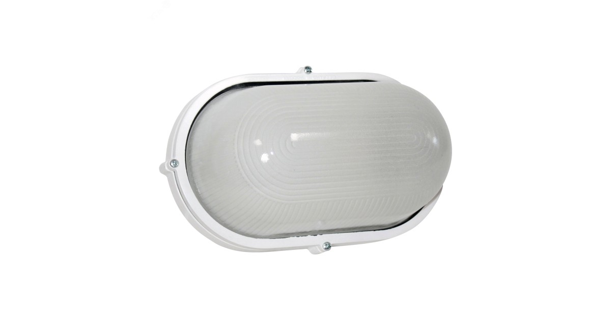 Купить Светильник "Банник" 1201 НПП 03-100-017 1х100Вт E27 IP65 овал большой корпус бел. 1005500932 Элетех оптом в Москве