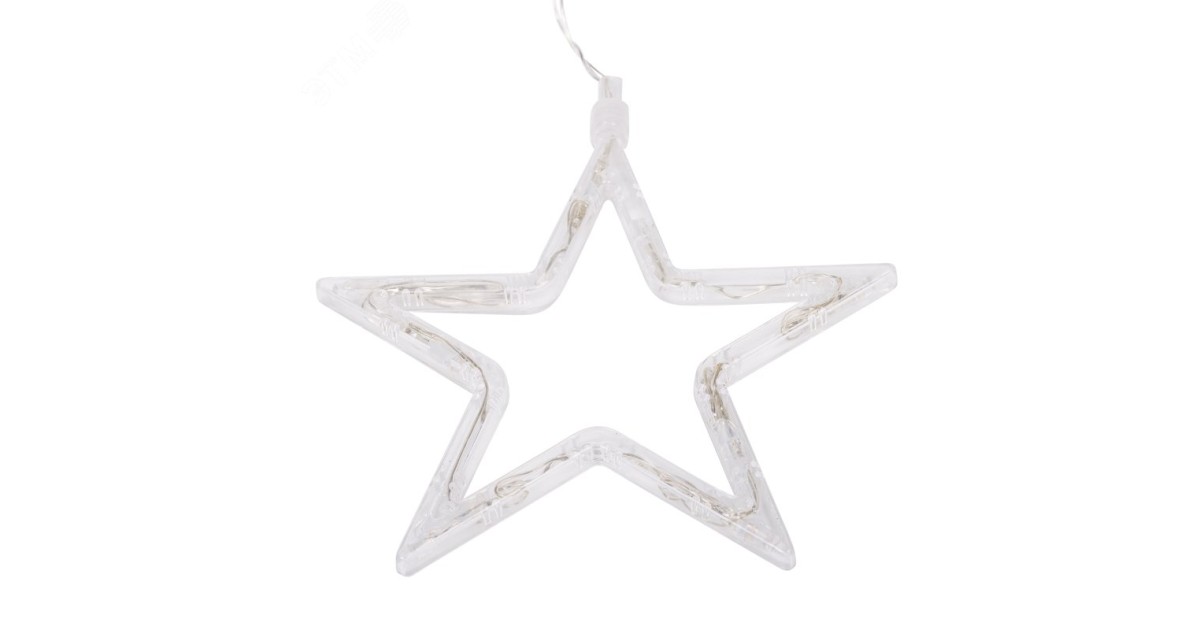 Купить Фигура светодиодная "Звездочка" 185х185х10мм 8LED тепл. бел. 1Вт 4.5В IP20 на присоске с подвесом элементы питания 3хAAA (в компл.) 501-011 NEON-NIGHT оптом в Москве