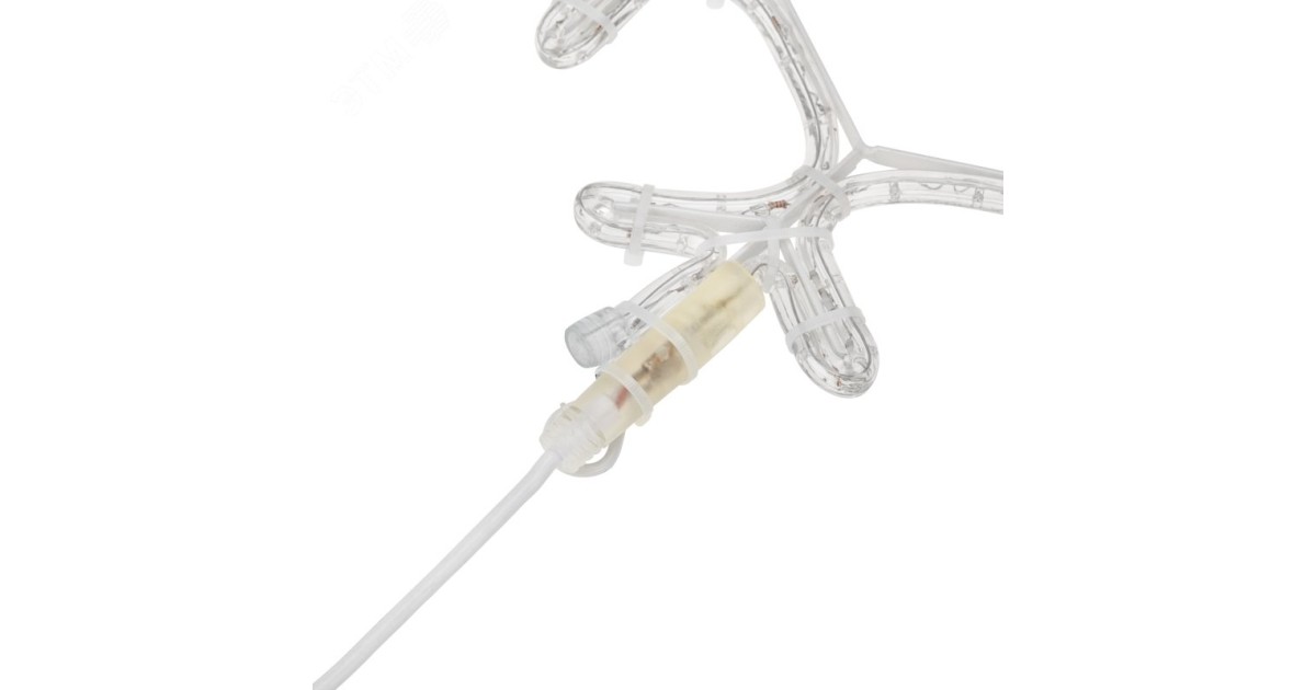 Купить Фигура Снежинка цвет белый, размер 45x38 см 501-212-1 NEON-NIGHT оптом в Москве