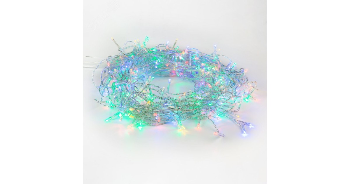Купить Гирлянда светодиодная "Светодиодный Дождь" 1.5х1.5м 144LED мультиколор 12Вт 230В IP20 свечение с динамикой с контроллером провод прозр. 235-039 NEON-NIGHT оптом в Москве