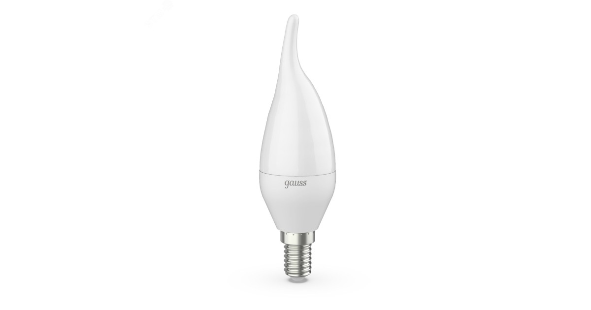 Купить Лампа светодиодная Black 6.5Вт свеча на ветру 3000К тепл. бел. E14 520лм 104101107 Gauss оптом в Москве