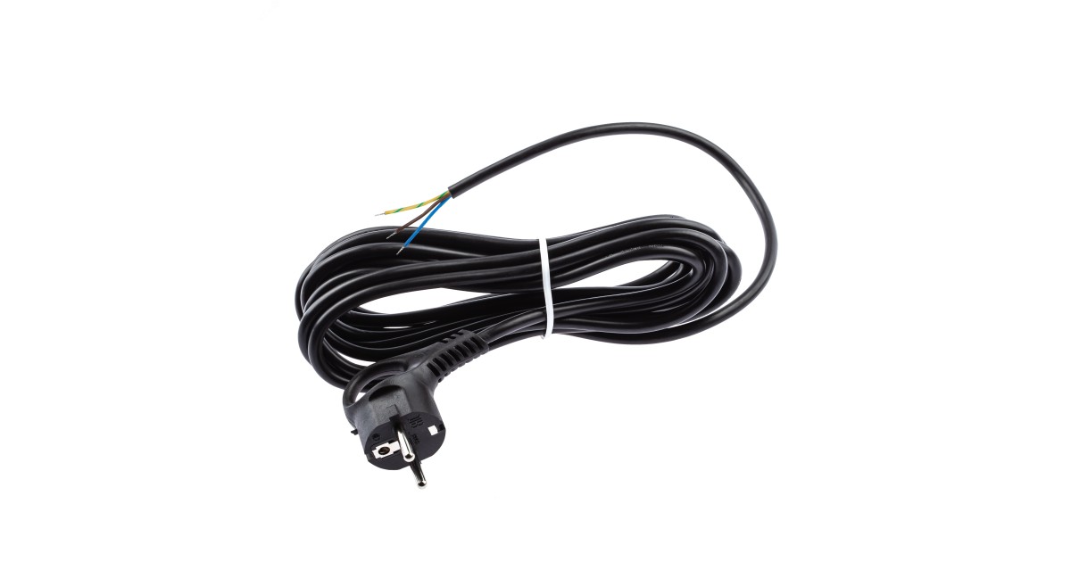 Купить Шнур сетевой с вилкой 1.5м с заземл. ПВС 3х0.75 черн. UX-3x0.75-1.5m-B Б0048689 Эра оптом в Москве