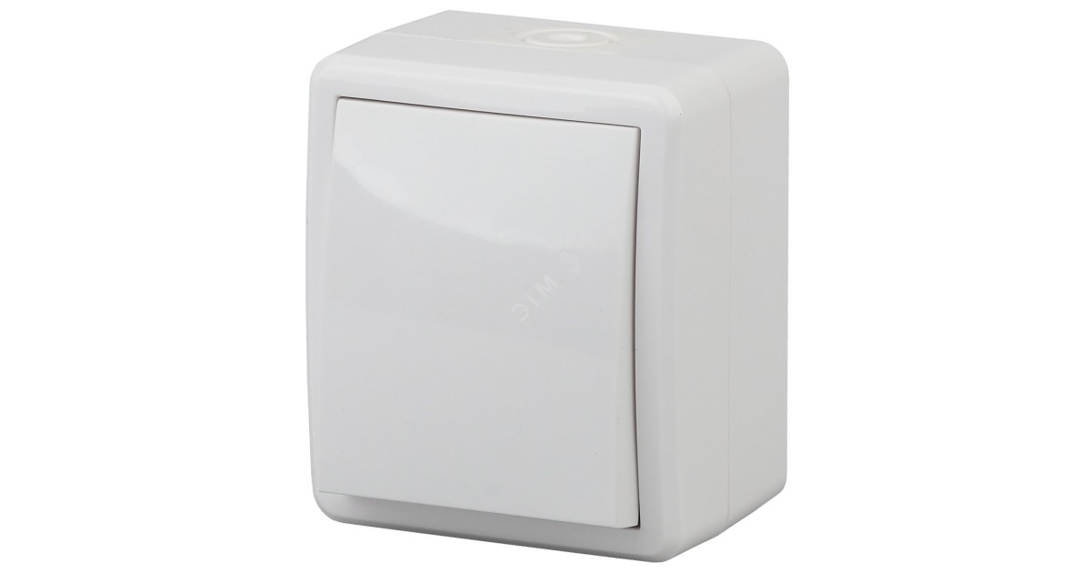 Купить 11-1403-01 Переключатель IP54, 10АХ-250В, ОУ, Эксперт, белый (16/160/2560) Б0020673 Эра оптом в Москве