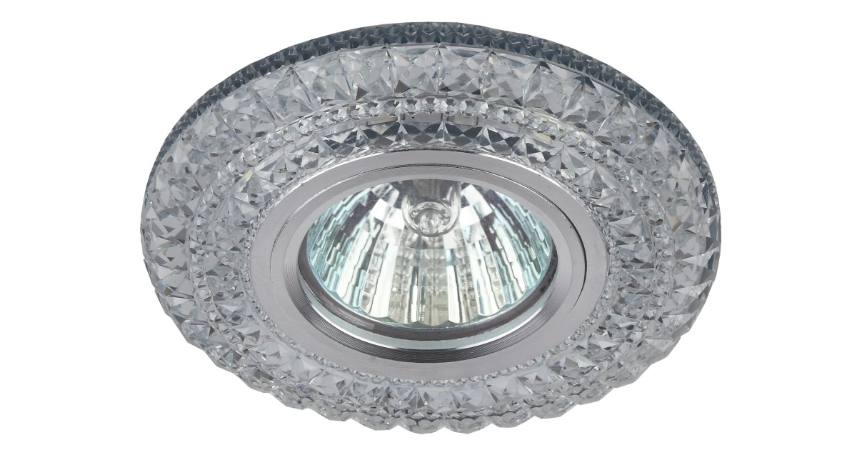 Купить DK LD3 SL/WH Светильник декор c белой светодиодной подсветкой, прозрачный (50/1400) Б0019202 Эра оптом в Москве