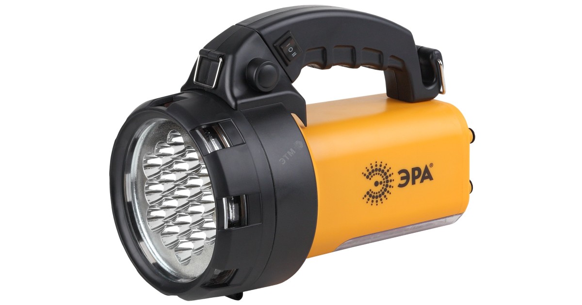 Купить Фонарь-прожектор аккумуляторный Альфа PA-601 19LED + 24LED литиевый аккум. 3А.ч ЗУ 220В + 12В (инд. упак.) Б0031036 Эра оптом в Москве