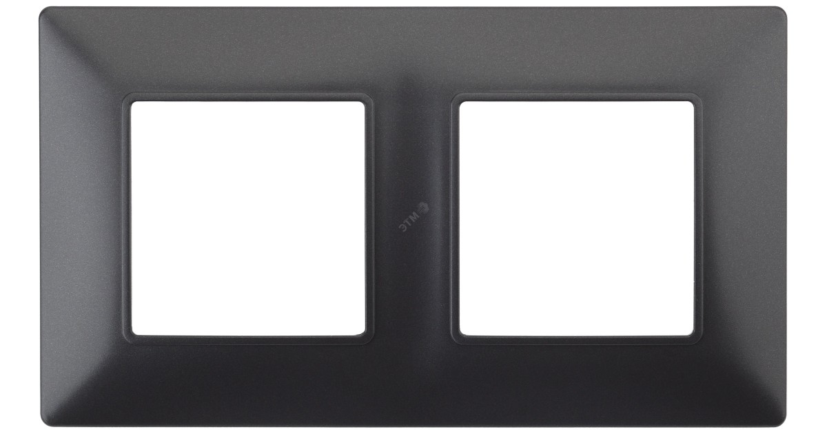 Купить 14-5002-05 Рамка на 2 поста, Elegance, антрацит (10/100/3000) Б0034391 Эра оптом в Москве
