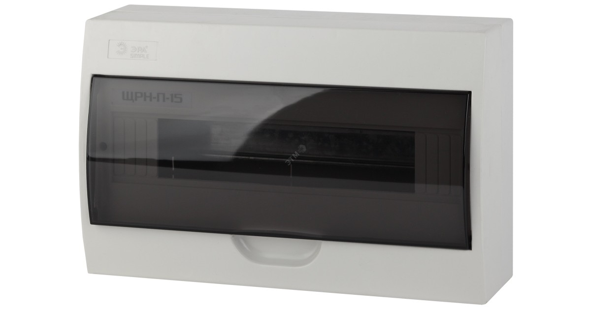 Купить Бокс ЩРН-П-15 мод. навесной пластик IP41 SIMPLE NO-box_simple-plastic_15_surface Б0041526 Эра оптом в Москве