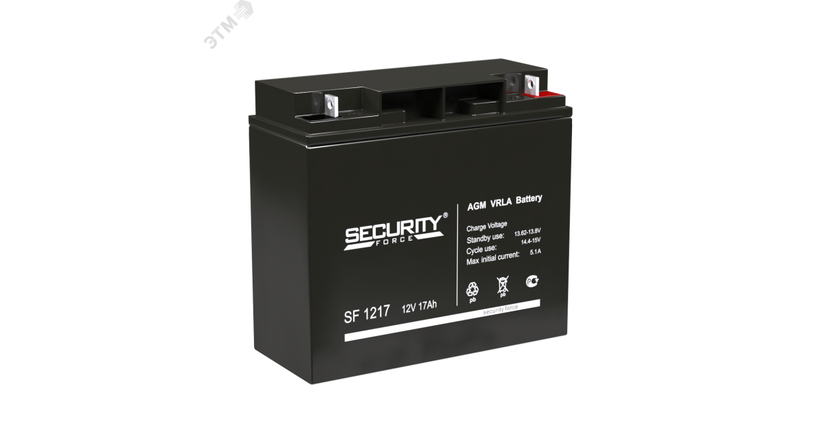 Купить Аккумулятор SF 12В 17Ач 4614030010010 Security Force оптом в Москве