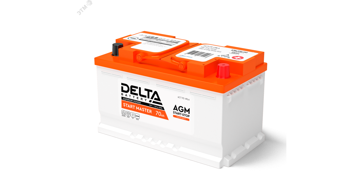 Купить Аккумулятор автомобильный 12В 70Ач 3401010420008 DELTA оптом в Москве