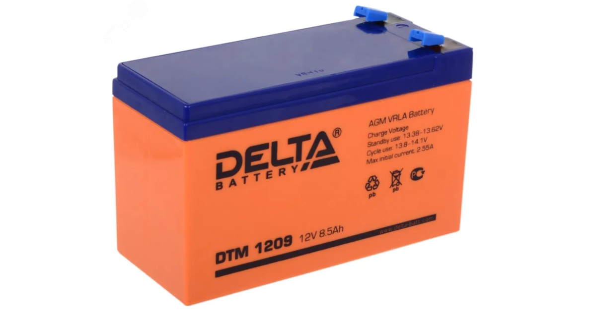 Купить Аккумулятор DTM 12В 9Ач 4614010050010 DELTA оптом в Москве