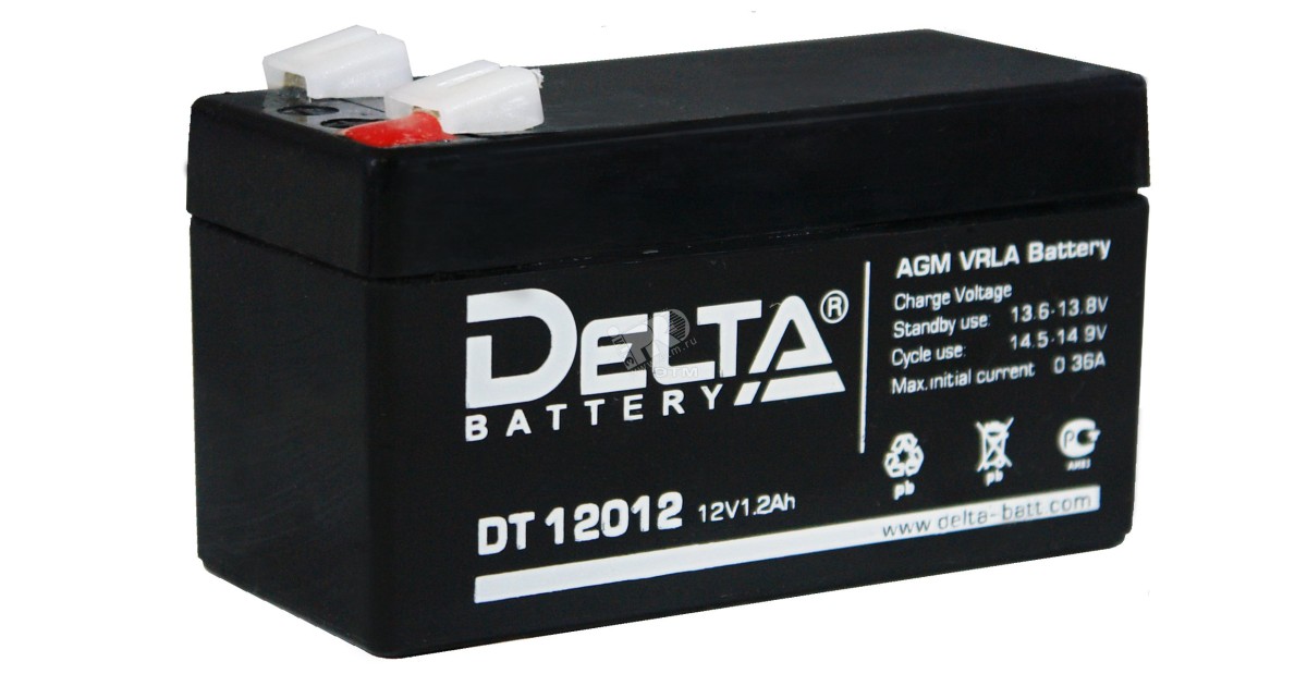 Купить Аккумулятор DT 12В 1.2Ач 4614010040004 DELTA оптом в Москве