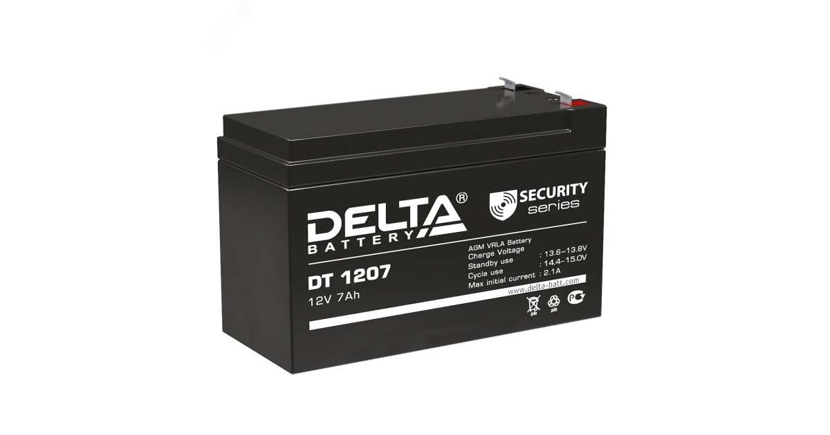 Купить Аккумулятор DT 12В 7Ач 4614010040008 DELTA оптом в Москве