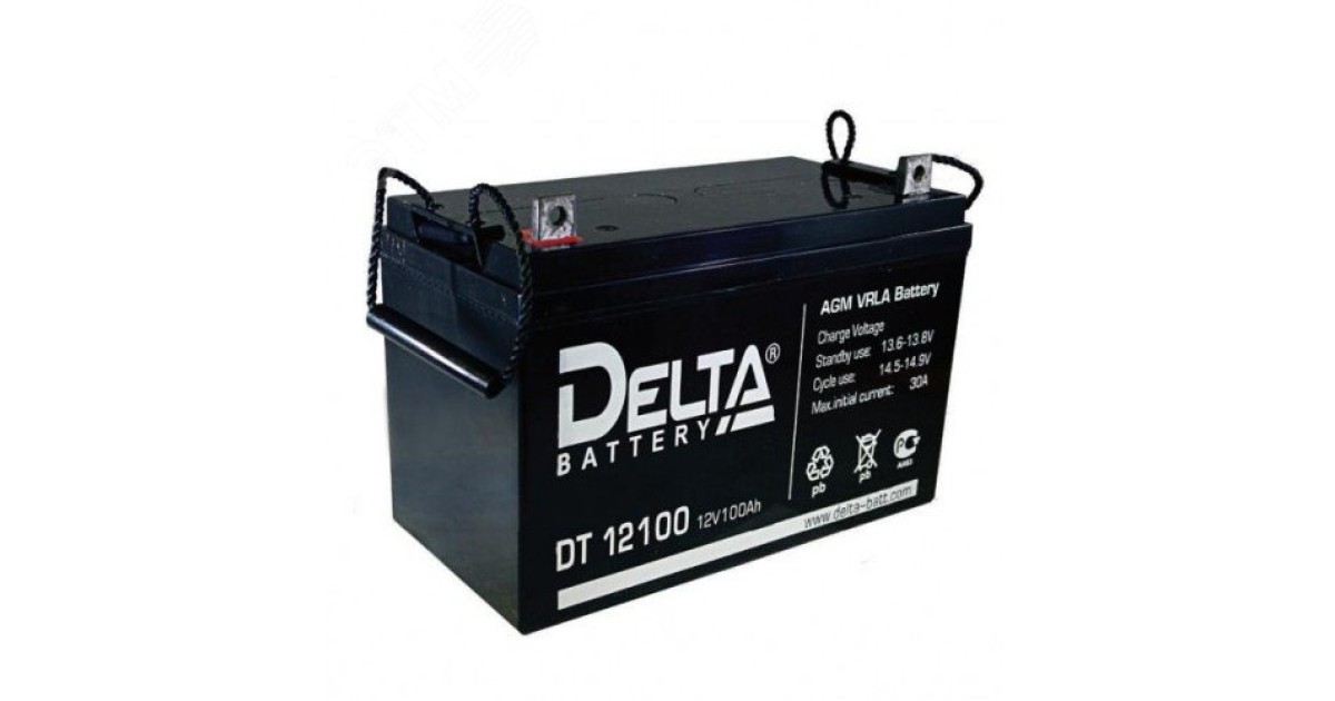Купить Аккумулятор DT 12В 100Ач 4614010040007 DELTA оптом в Москве