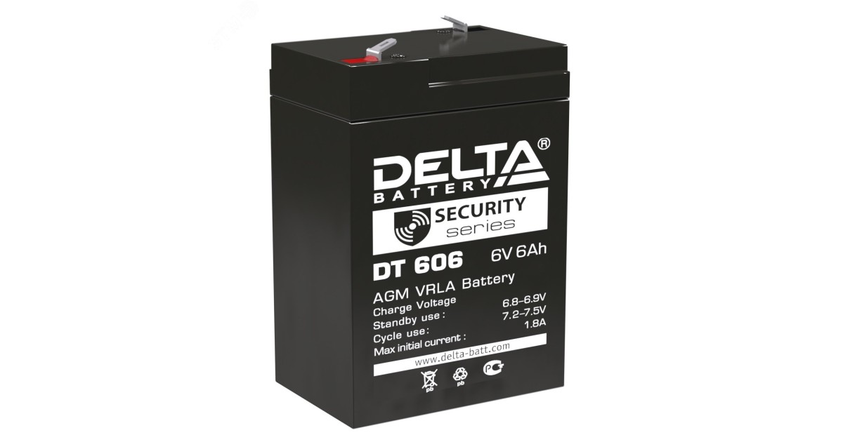 Купить Аккумулятор DT 4В 1Ач 4614010040020 DELTA оптом в Москве