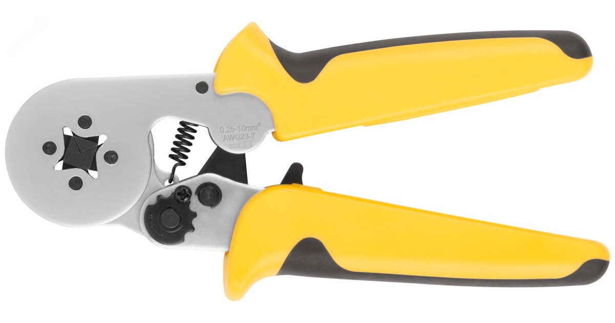 Купить Пресс-клещи для обжима втулочных наконечников 0,25-10 мм, прорезиненные ручки 175 мм 60072 FIT оптом в Москве