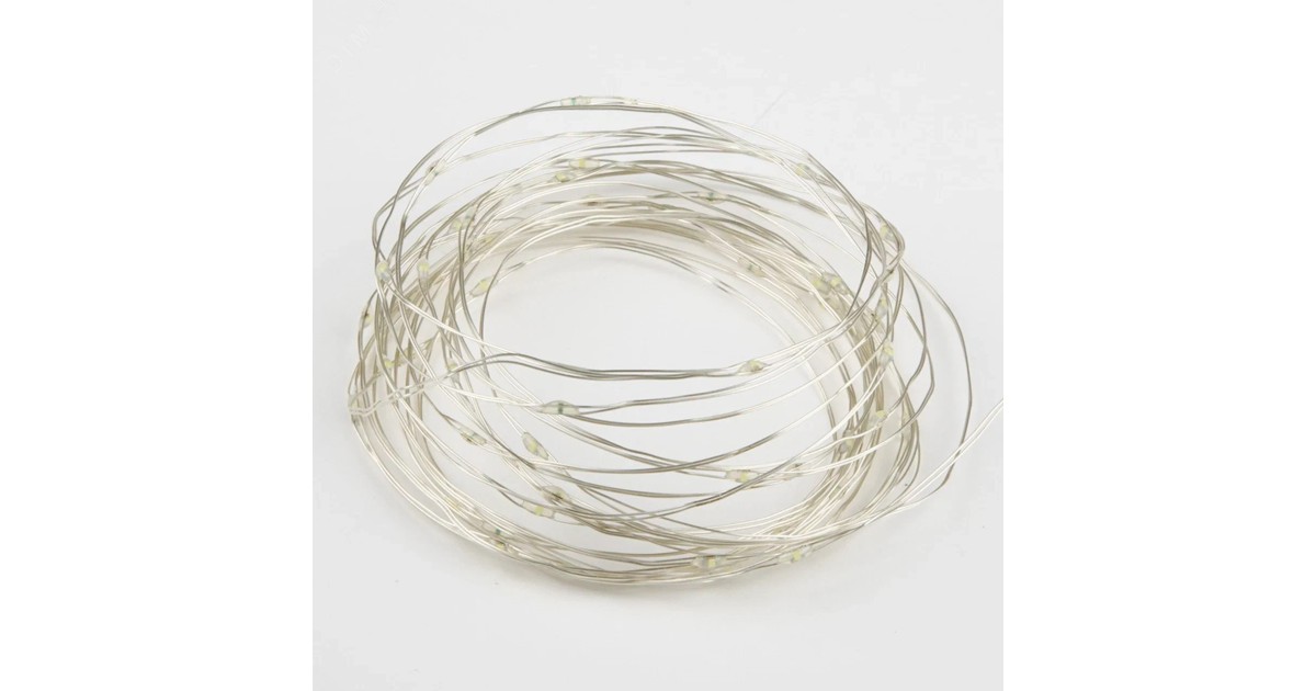 Купить Гирлянда светодиодная Роса на батарейках 2AA (не в/к) 5м 50 светодиодов ULD-S0500-050/SCB/2AA AMBER IP20 DEW  Янтарный свет Провод медный UL-00010898 Uniel оптом в Москве