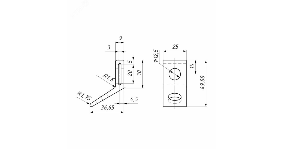 Купить Кронштейн анкерный CA 25 (CA 16; CAB 25) (700 даН) 20801251 ВК оптом в Москве