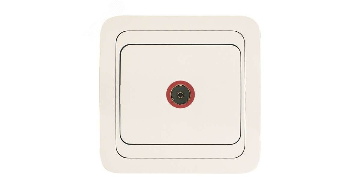 Купить Розетка телевизионная TV 1-м СП Mimoza 16А IP20 бел./бел. 12007 Makel оптом в Москве