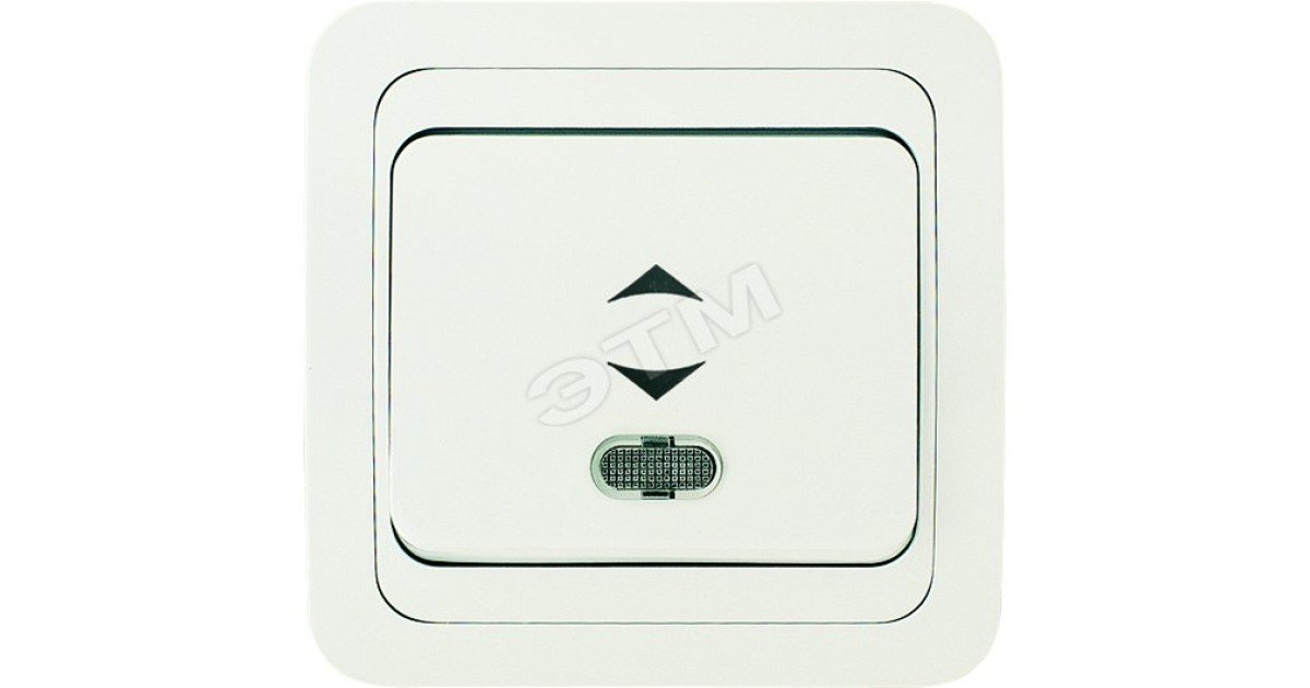 Купить Переключатель проходной 1-кл. СП Mimoza 10А IP20 с подсветкой бел./бел. 12025 Makel оптом в Москве