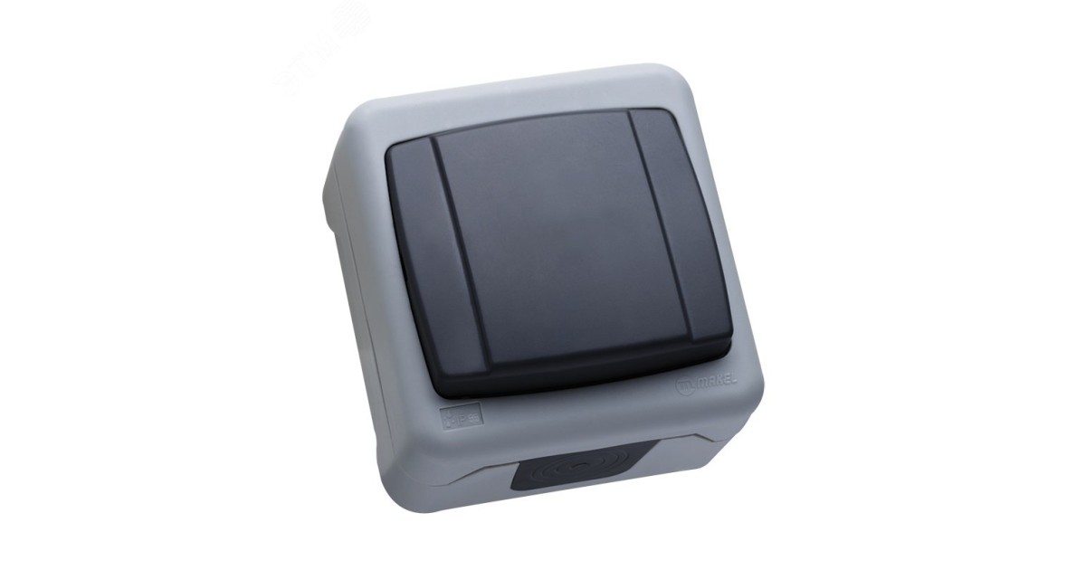 Купить Выключатель 1-кл. ОП 10А IP55 сер. 36064101 Makel оптом в Москве