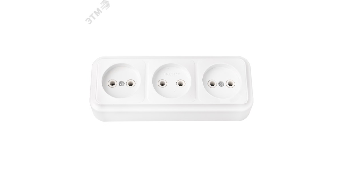 Купить Беларусь Розетка тройная наружная без заземления Розетка РА16-263 Белтиз оптом в Москве