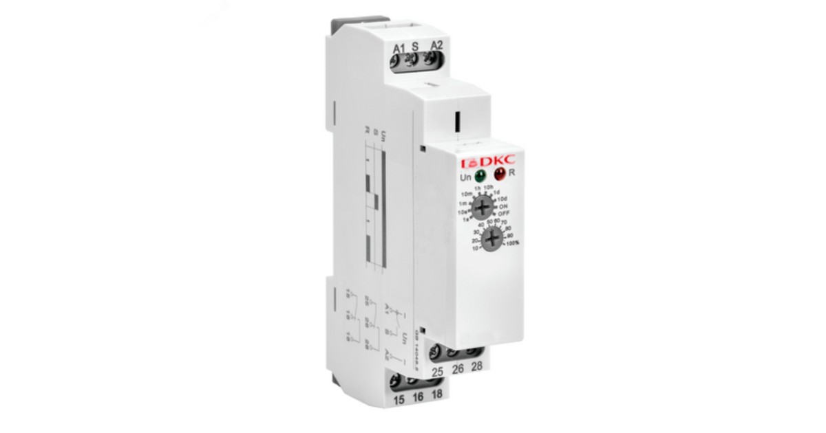 Купить Реле времени, задержка включения, конфигурация    контакта 2CO, AС/DC 12-240В DRM-TA-2-240 DKC оптом в Москве