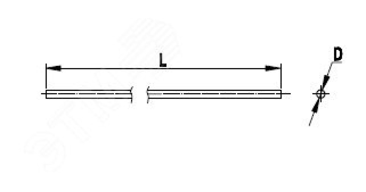 Купить Пруток стальной гор. оцинк. d8 (уп.110м) NC1008 DKC оптом в Москве