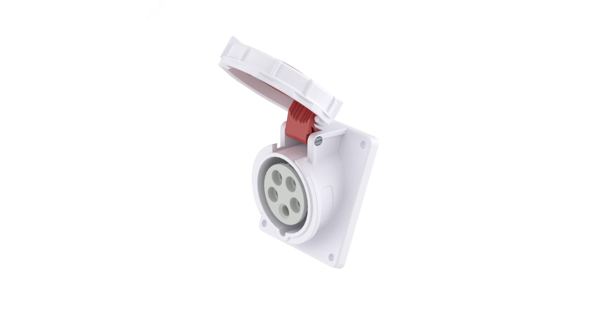 Купить Розетка панельная с наклоном IP67 32A 3P+E+N 400В DIS4183267 DKC оптом в Москве