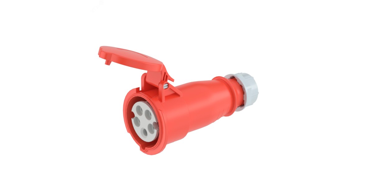 Купить Розетка кабельная IP44 16A 3P+E+N 400V DIS3131647 DKC оптом в Москве