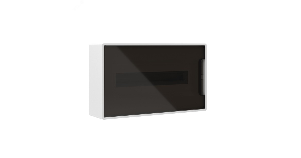 Купить Щит 18 модулей настенный FRAME, белый, с тонированной дверцей, с 2 шинами PEN на 8 и 10 отверстий F18W1WD DKC оптом в Москве