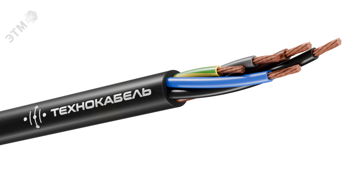 Купить Кабель силовой КГТП-ХЛ 5х6(N,PE) 380/660-2 ТРТС 00-00151631 Технокабель оптом в Москве