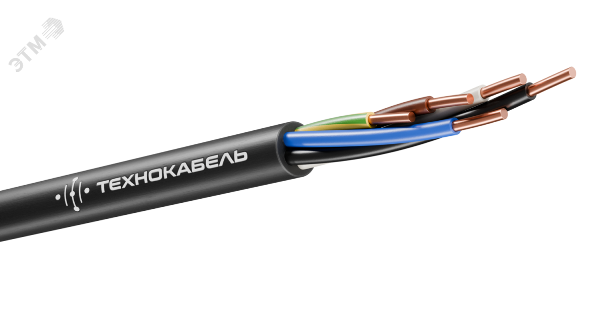 Купить Кабель ВВГнг(А)-LSLTx 5х6 ОК (N PE) 0.66кВ (м) 00-00148417 Технокабель оптом в Москве
